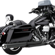 Load image into Gallery viewer, Cobra Tri Flo Mufflers for '95-'16 Bagger - Black 6212RB - Main Product View