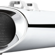 Load image into Gallery viewer, Cobra Tri Flo Mufflers for '95-'16 Bagger - Black 6212RB - Side View