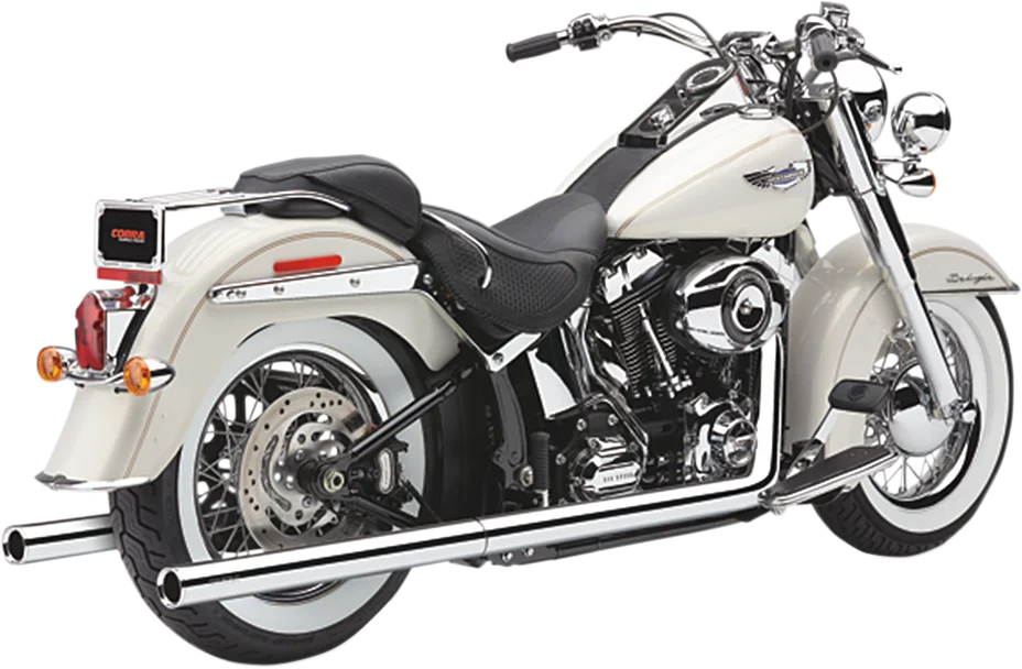 Cobra True Dual Exhaust - Billet Tip - '97-'06 Softail 6984 - Main Product View