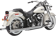 Load image into Gallery viewer, Cobra True Dual Exhaust - Billet Tip - '97-'06 Softail 6984 - Main Product View