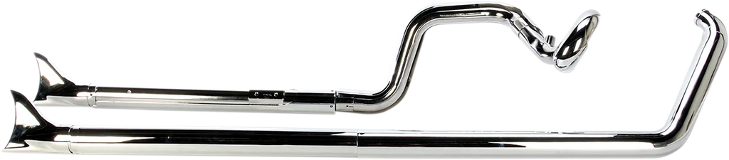 Cobra True Dual Exhaust - Fishtail - '07-'11 Softail 6988 - Main Product View