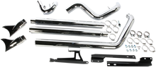 Load image into Gallery viewer, Cobra True Dual Exhaust - Fishtail - '07-'11 Softail 6988 - Back View