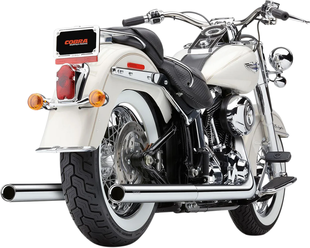 Cobra True Dual Exhaust - Fishtail - '07-'11 Softail 6988 - Additional View 5