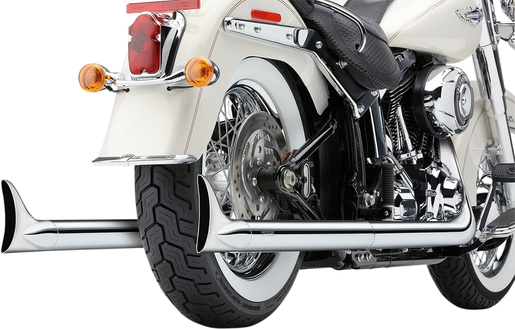 Cobra True Dual Exhaust - Fishtail - '12-'17 Softail 6989 - Main Product View