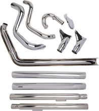 Load image into Gallery viewer, Cobra True Dual Exhaust - Fishtail - '12-'17 Softail 6989 - Side View