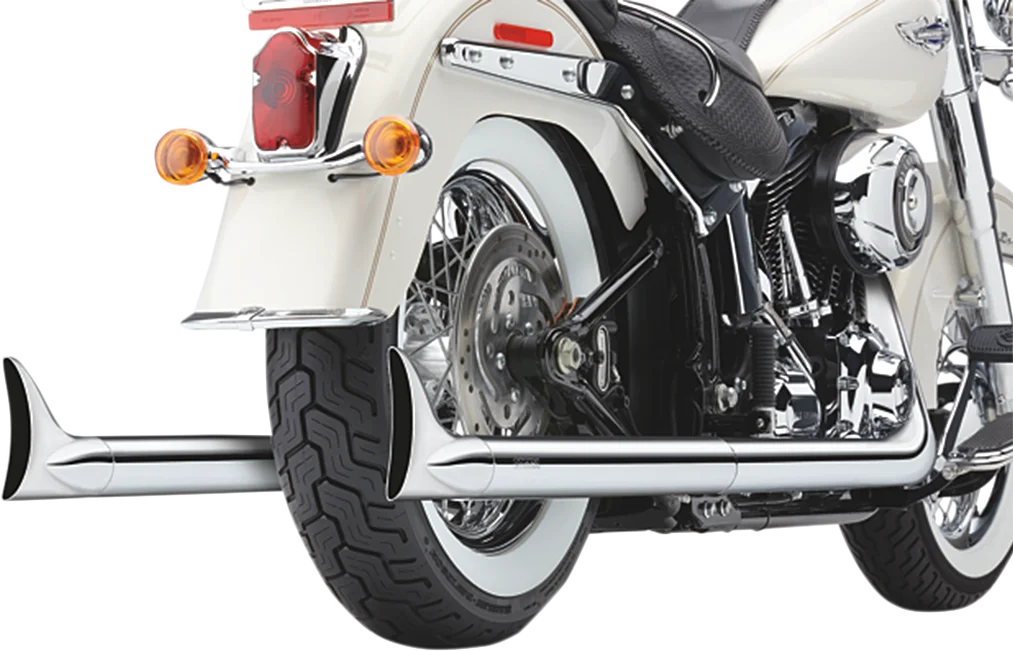 Cobra True Dual Exhaust - Fishtail - '97-'06 Softail 6987 - Main Product View