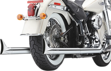 Load image into Gallery viewer, Cobra True Dual Exhaust - Fishtail - '97-'06 Softail 6987 - Main Product View
