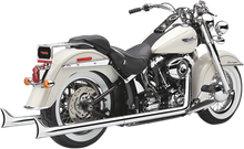 Load image into Gallery viewer, Cobra True Dual Exhaust - Fishtail - '97-'06 Softail 6987 - Side View