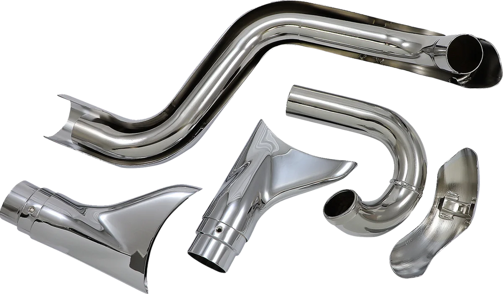Cobra True Dual Exhaust - Fishtail - '97-'06 Softail 6987 - Installation View