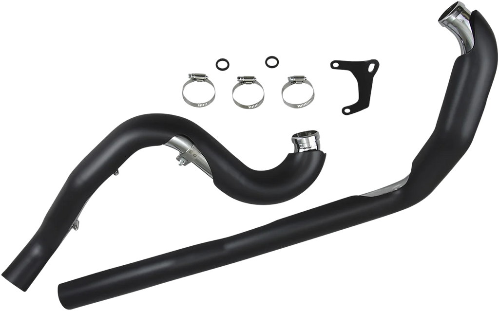 Cobra True Dual Headpipes - Black - '95-'06 FL 6250RB - Main Product View