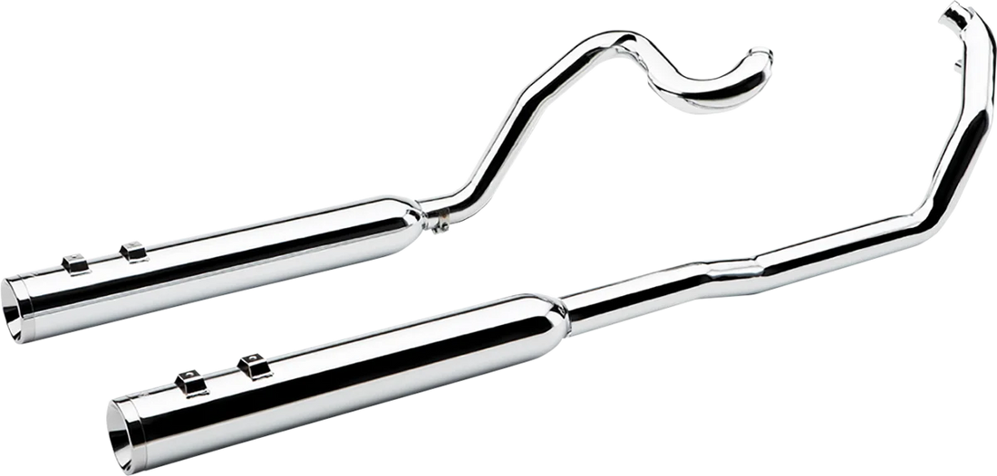 Cobra True Dual Headpipes - Chrome - '95-'06 FL 6250 - Installation View