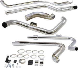 Cobra True Dual Headpipes - Chrome - Dresser 6257 - Main Product View