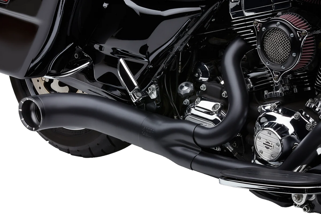 Cobra Turn Out 2-into-1 Exhaust System - Black 6270B-1 - Back View