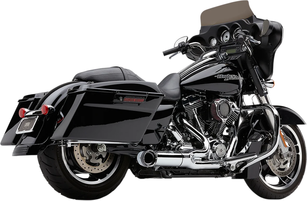 Cobra Turn Out 2-into-1 Exhaust System - Chrome 6270-1 - Side View