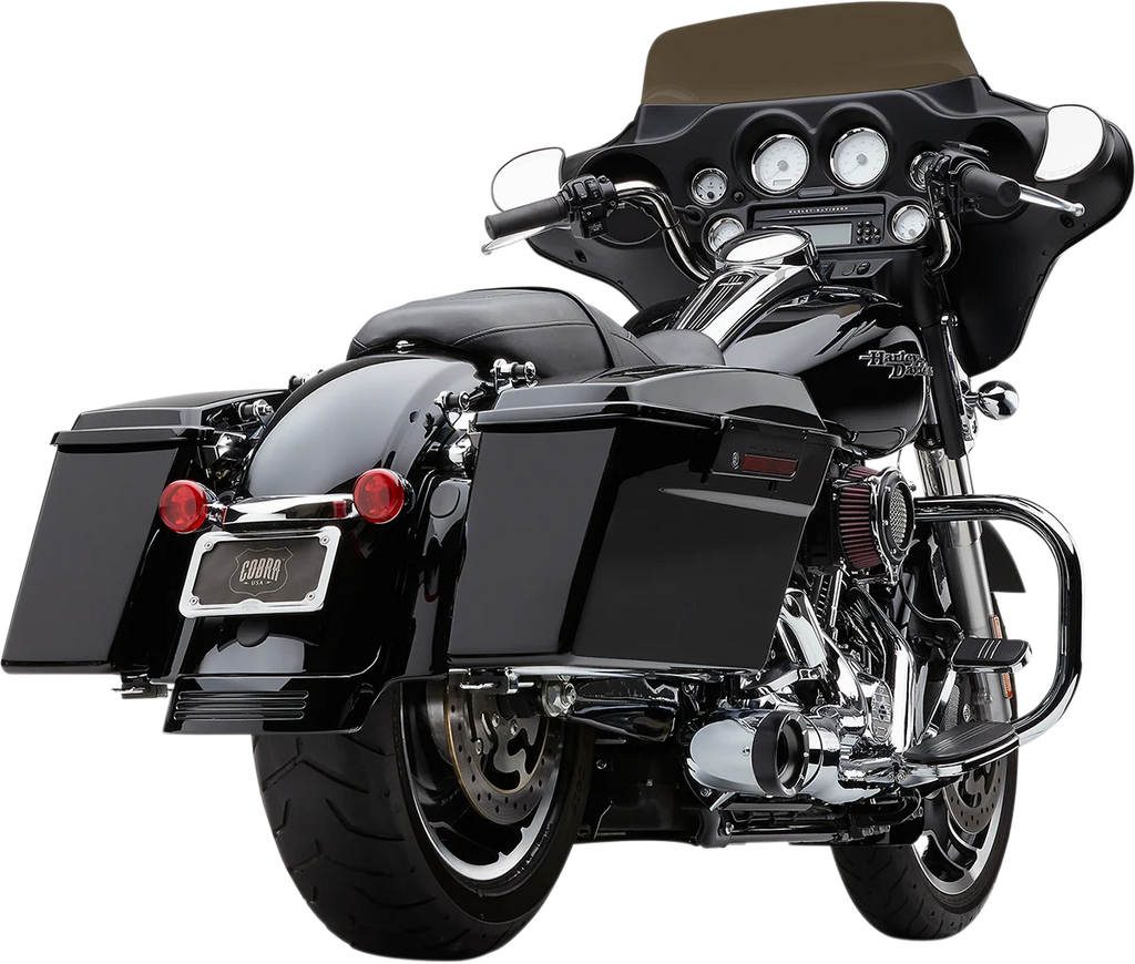 Cobra Turn Out 2-into-1 Exhaust System - Chrome 6270-1 - Back View