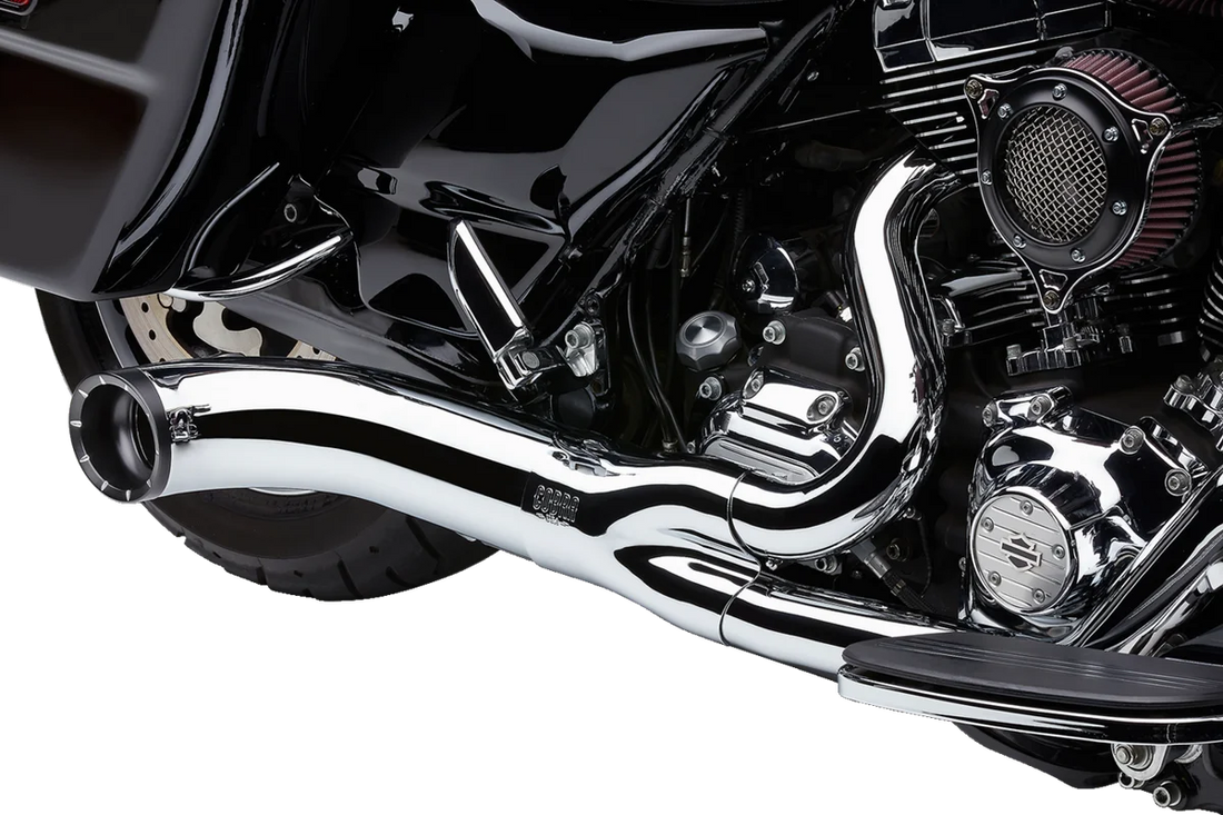 Cobra Turn Out 2-into-1 Exhaust System - Chrome 6270-1 - Installation View