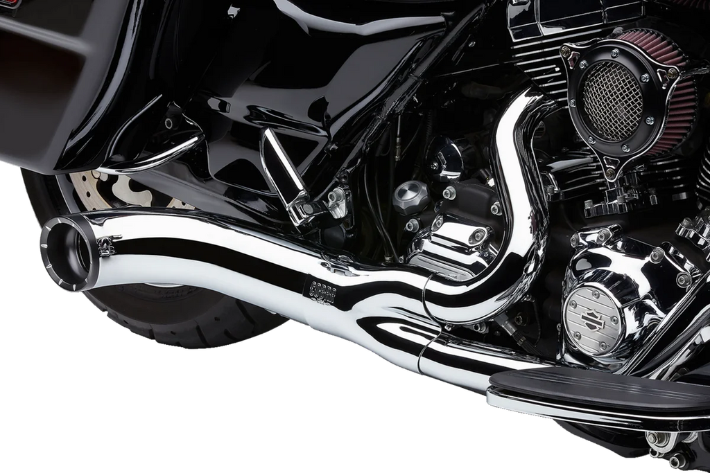 Cobra Turn Out 2-into-1 Exhaust System - Chrome 6270-1 - Installation View