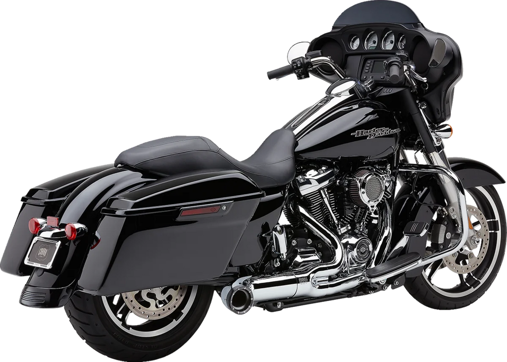 Cobra Turn Out 2-into-1 Exhaust System - Chrome 6271-1 - Back View