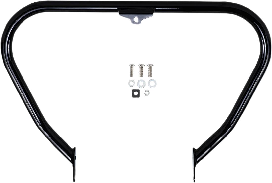Cobra V-Bend Freeway Bar - Black - Dyna 601-2110B - Side View