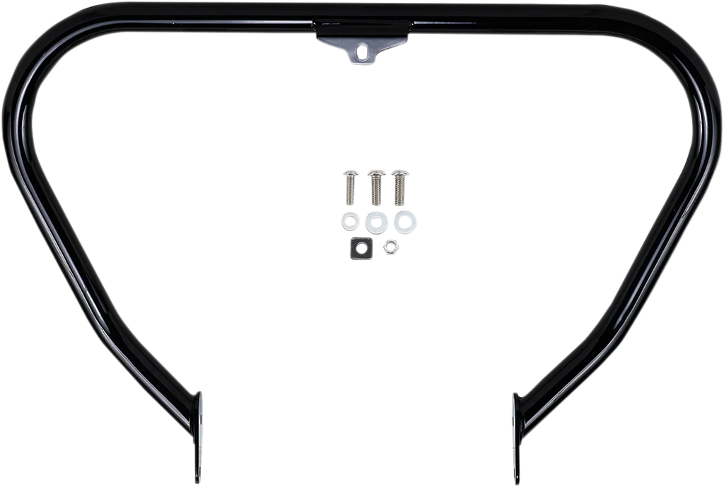 Cobra V-Bend Freeway Bar - Black - Dyna 601-2110B - Side View