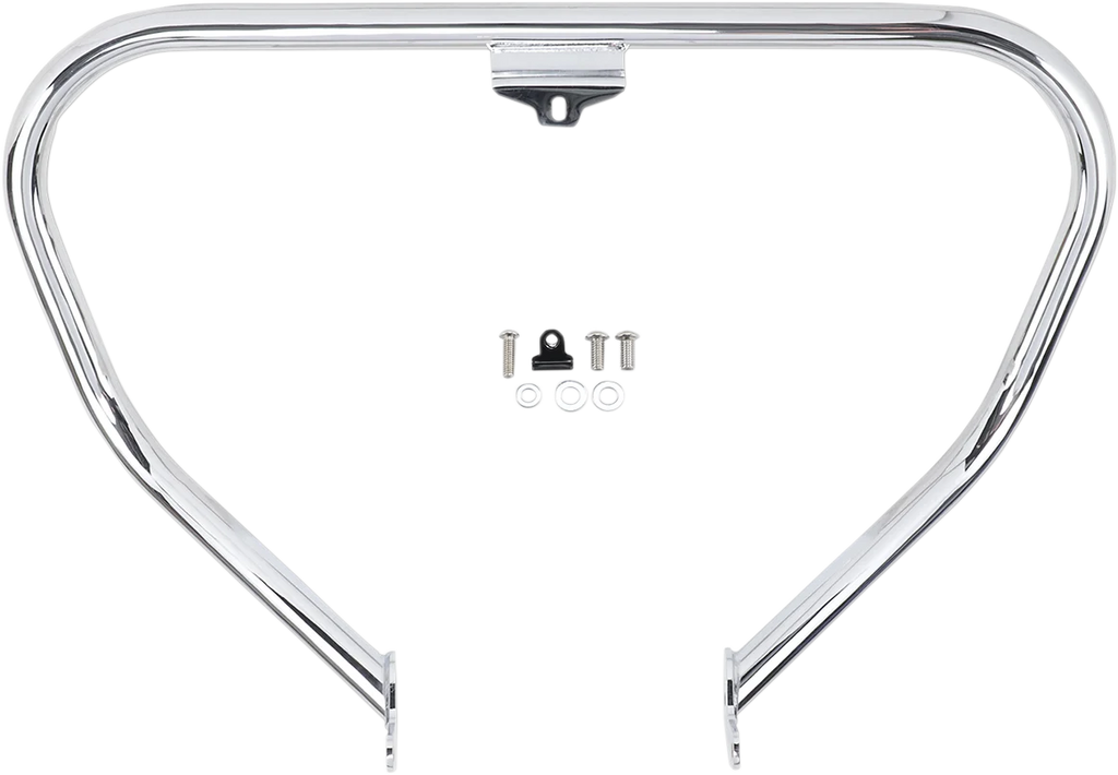 Cobra V-Bend Freeway Bar - Black - Softail 601-2108B - Detail View