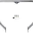 Load image into Gallery viewer, Cobra V-Bend Freeway Bar - Chrome - Dyna 601-2110 - Side View