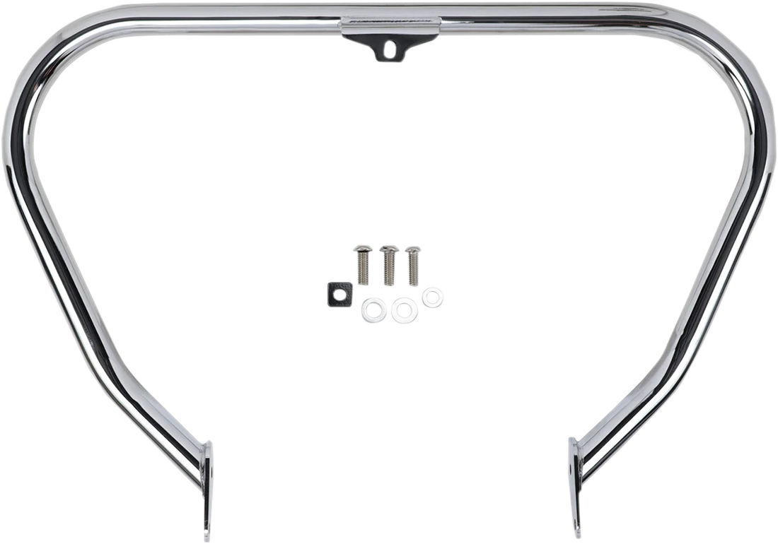 Cobra V-Bend Freeway Bar - Chrome - Dyna 601-2110 - Side View