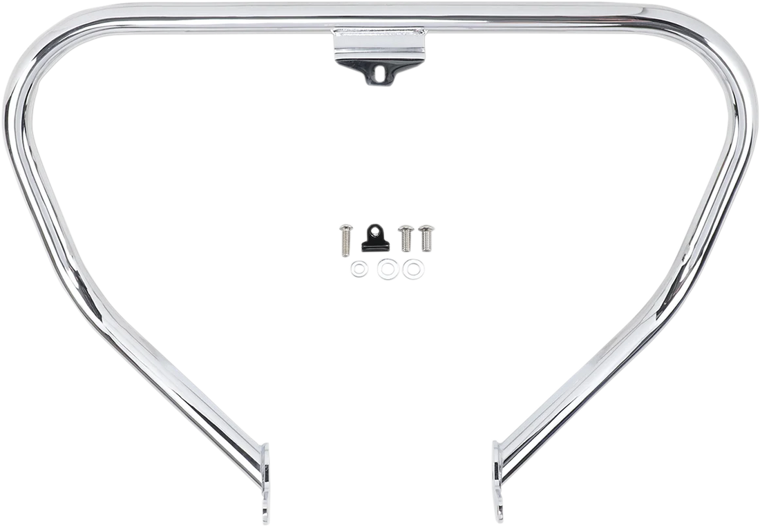 Cobra V-Bend Freeway Bar - Chrome - Dyna 601-2110 - Detail View