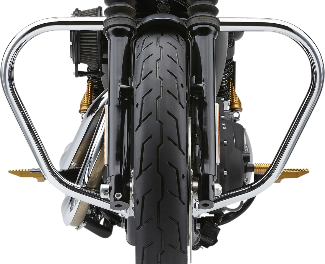 Cobra V-Bend Freeway Bar - Chrome - XL 601-2111 - Back View