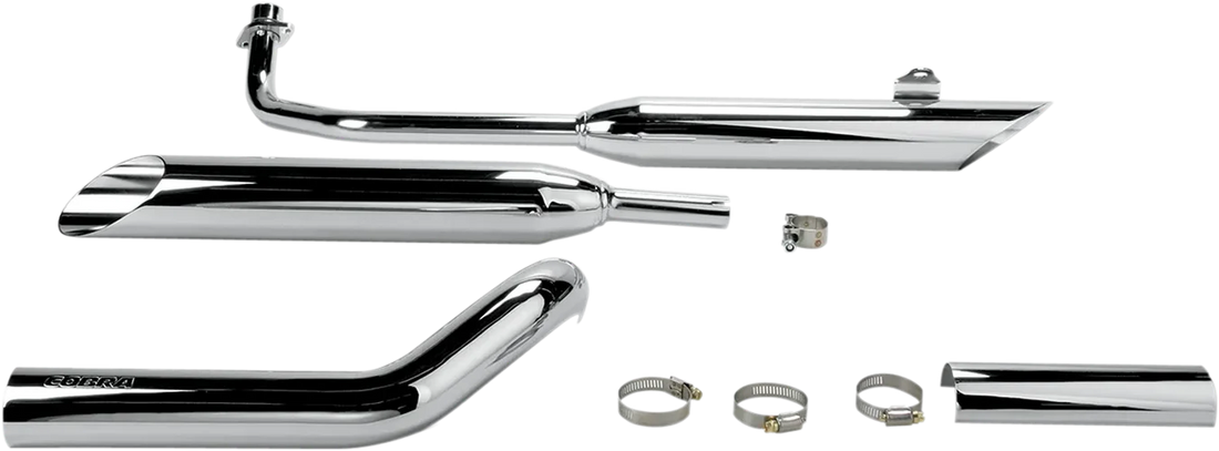 Cobra V-Star 650 Slashcut Mufflers 2164SC - Side View