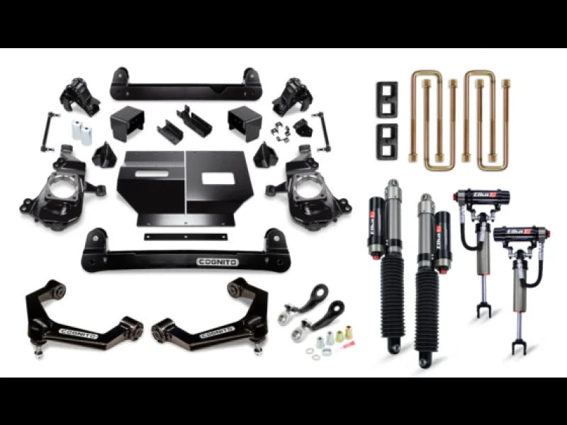 Cognito 20-24 Chevy/GMC Silv/Sierra 2500/3500 HD 2WD/4WD 4in Elite Lift Kit w/ Elka 2.5 RR Shocks - Main Product View