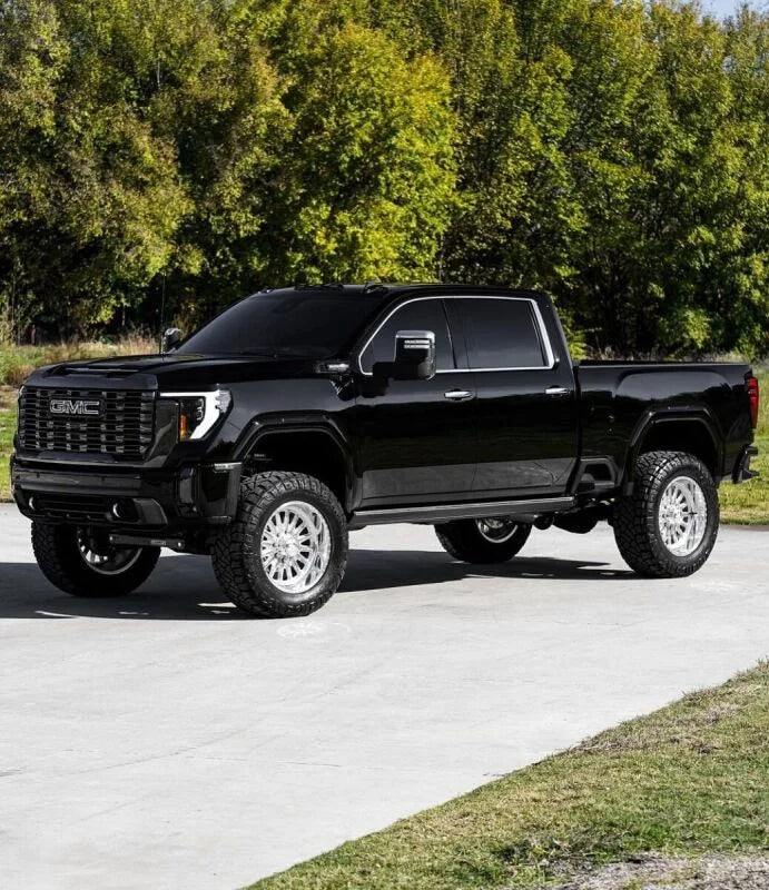 Cognito 20-24 Chevy/GMC Silv/Sierra 2500/3500 HD 2WD/4WD 4in Elite Lift Kit w/ Elka 2.5 RR Shocks - Side View