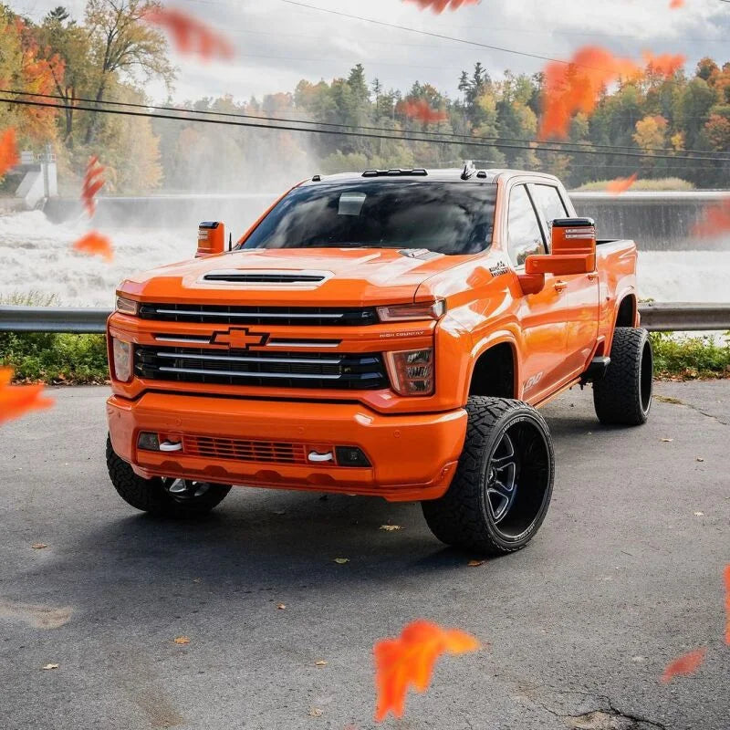 Cognito 20-24 Chevy/GMC Silv/Sierra 2500/3500 HD 2WD/4WD 4in Elite Lift Kit w/ Elka 2.5 RR Shocks - Back View