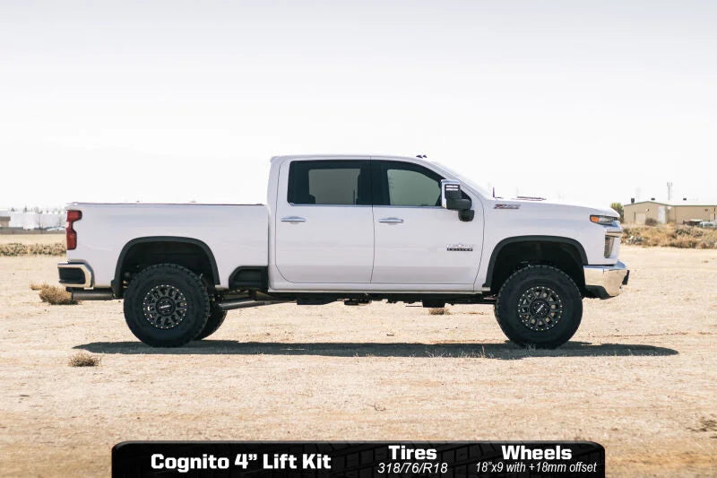 Cognito 20-24 Chevy/GMC Silv/Sierra 2500/3500 HD 2WD/4WD 4in Elite Lift Kit w/ Elka 2.5 RR Shocks - Installation View
