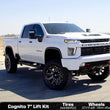 Load image into Gallery viewer, Cognito 20-24 Chevy/GMC Silv/Sierra 2500/3500 HD 2WD/4WD 7in Std Lift Kit w/ Fox PSMT 2.0 Shocks - Side View