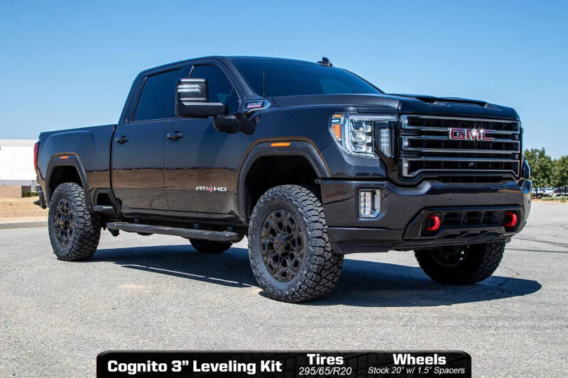 Cognito 20-24 Chevy/GMC Silverado/Sierra 2500/3500 HD 2WD/4WD 3in Standard Leveling Lift Kit - Side View