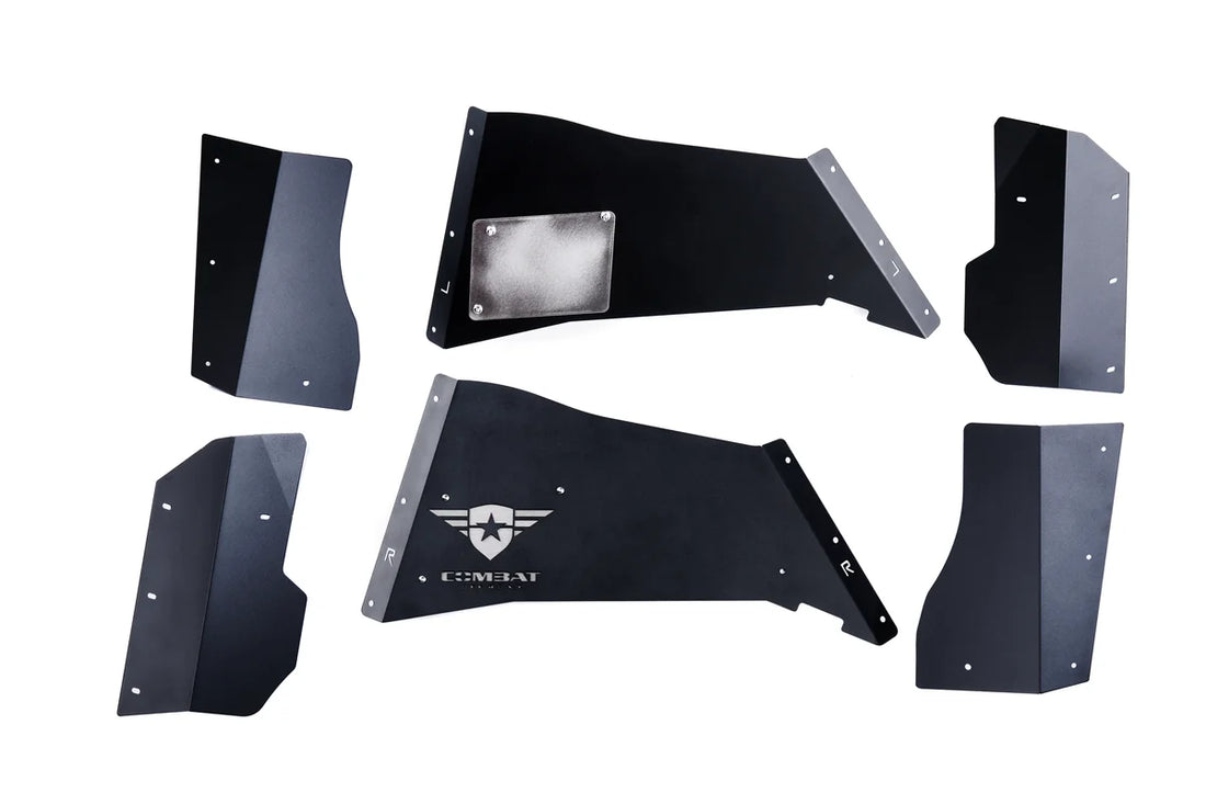 Combat Off Road Jeep JK/JKU Aluminum Inner Fender Liners - Rear Pair 15-1069 - Side View