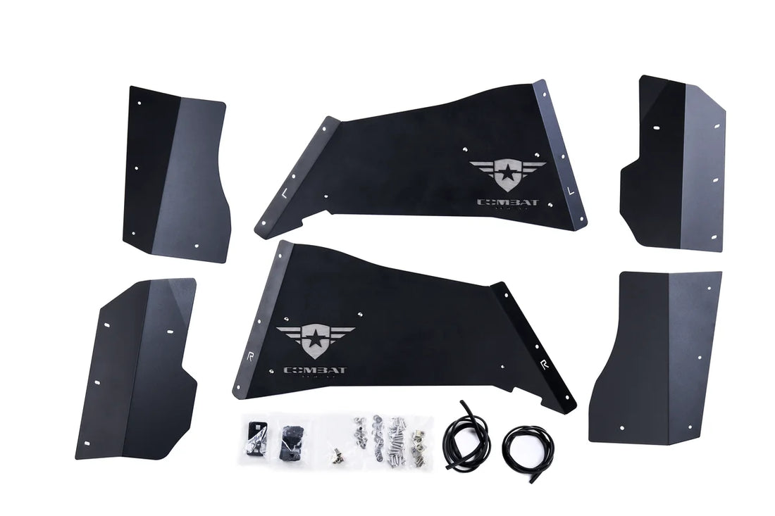 Combat Off Road Jeep JK/JKU Aluminum Inner Fender Liners - Rear Pair 15-1069 - Back View