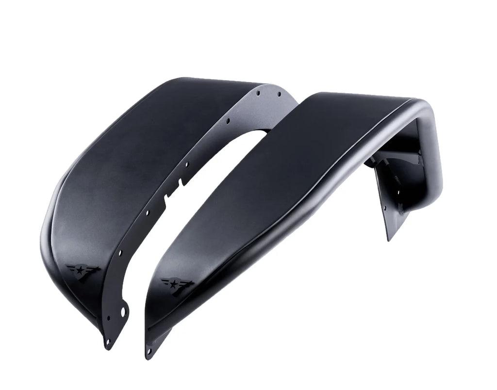 Combat Off Road Jeep JK/JKU Black Aluminum Fenders - Front Pair 15-1076 - Main Product View