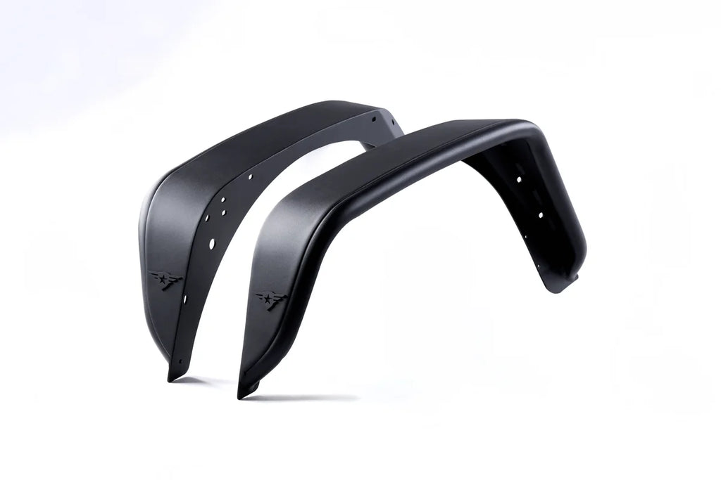 Combat Off Road Jeep JK/JKU Black Aluminum Fenders - Rear Pair 15-1079 - Main Product View