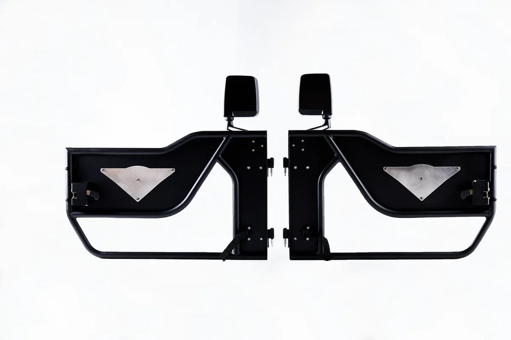 Combat Off Road Jeep JK/JKU Wrangler Tube Doors - Front Pair 15-1046 - Back View