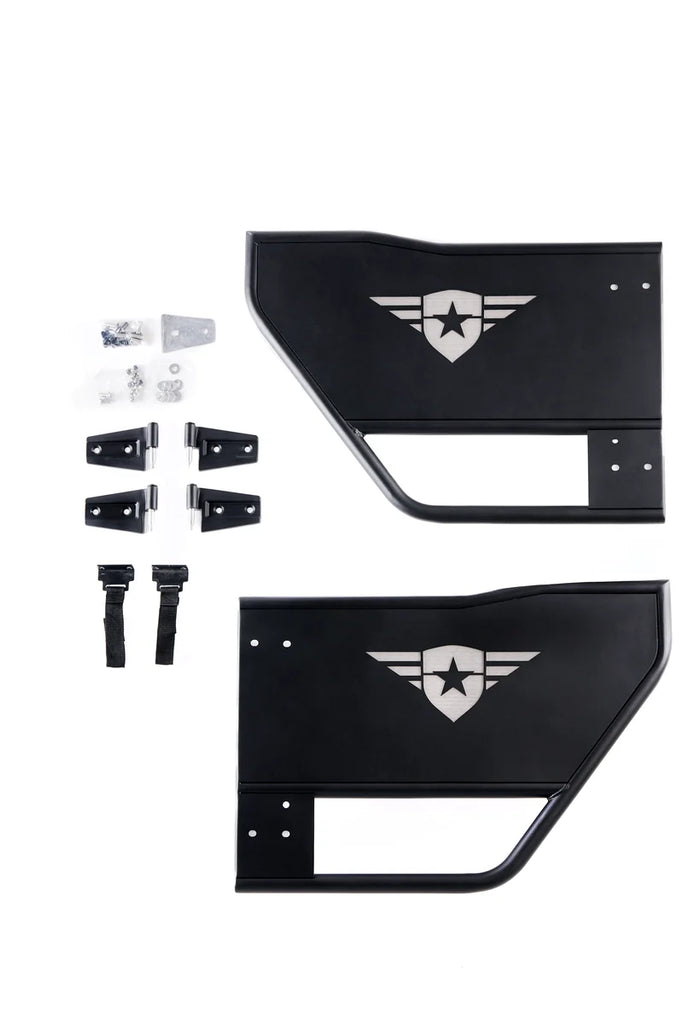 Combat Off Road Jeep JK/JKU Wrangler Tube Doors - Rear Pair 15-1049 - Back View