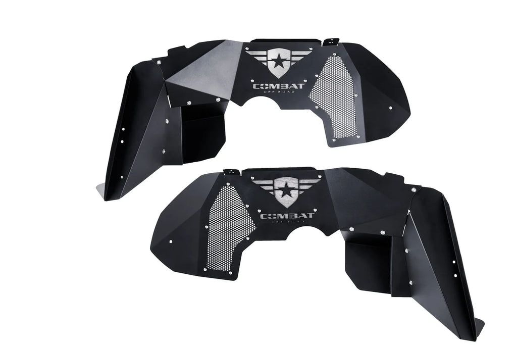 Combat Off Road Jeep JL/JLU Wrangler Aluminum Inner Fender Liners - Front Pair 25-1066 - Main Product View