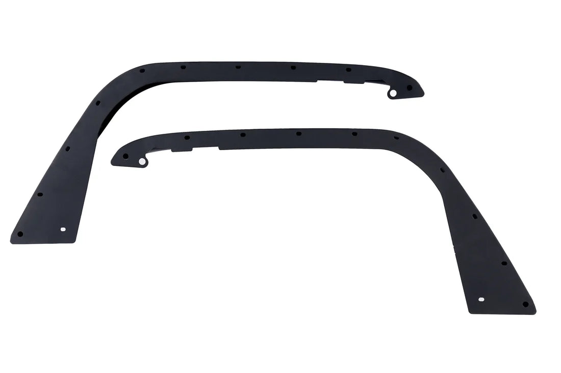 Combat Off Road Jeep JL/JLU Wrangler Black Aluminum Fenders - Front Pair 25-1076 - Installation View