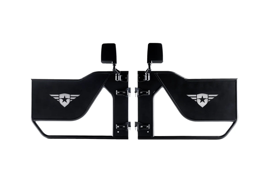 Combat Off Road Jeep JL/JLU Wrangler Tube Doors - Front Pair 25-1046 - Main Product View