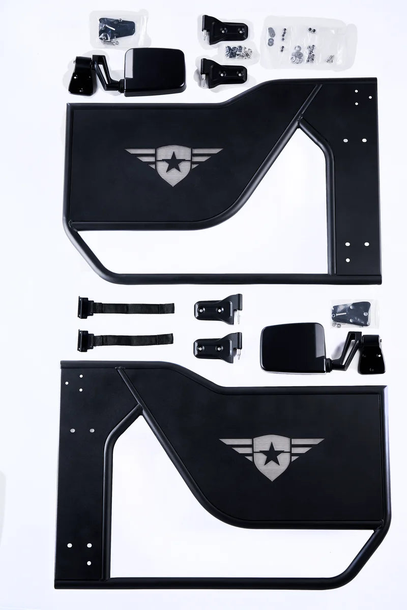 Combat Off Road Jeep JL/JLU Wrangler Tube Doors - Front Pair 25-1046 - Side View