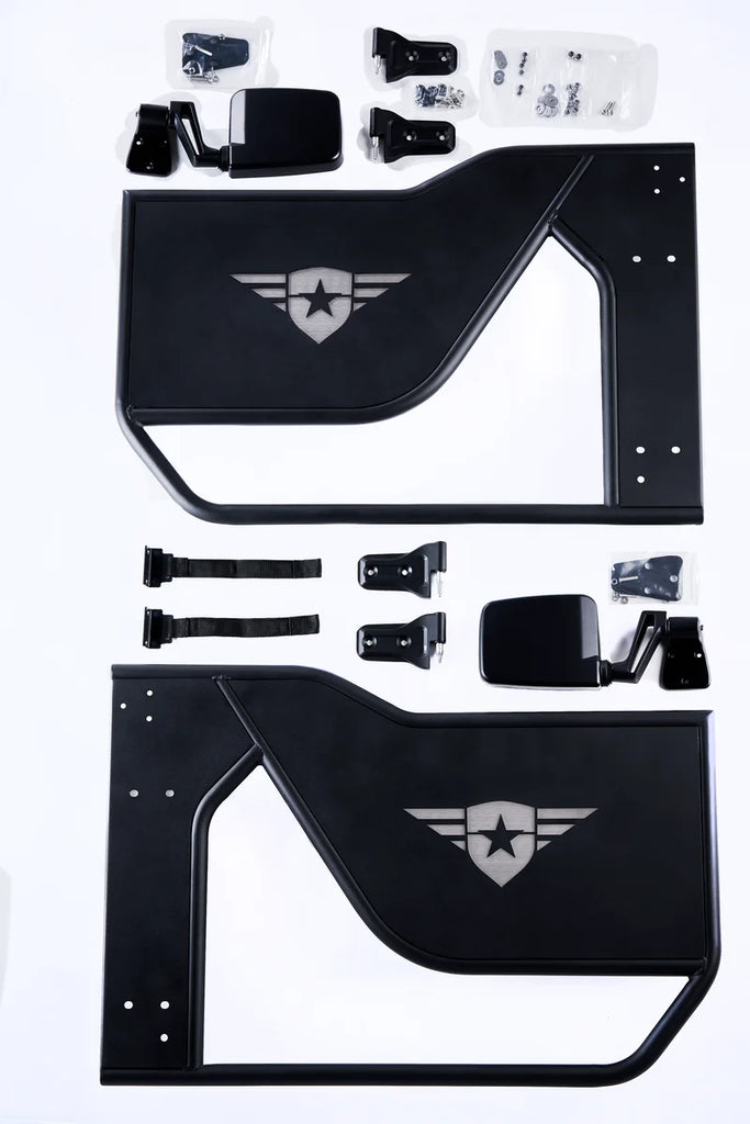 Combat Off Road Jeep JL/JLU Wrangler Tube Doors - Front Pair 25-1046 - Side View