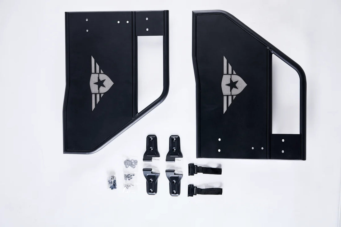 Combat Off Road Jeep JL/JLU Wrangler Tube Doors - Rear Pair 25-1049 - Side View