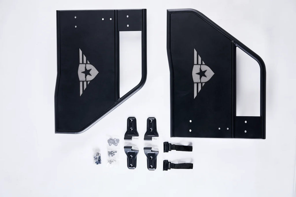Combat Off Road Jeep JL/JLU Wrangler Tube Doors - Rear Pair 25-1049 - Side View