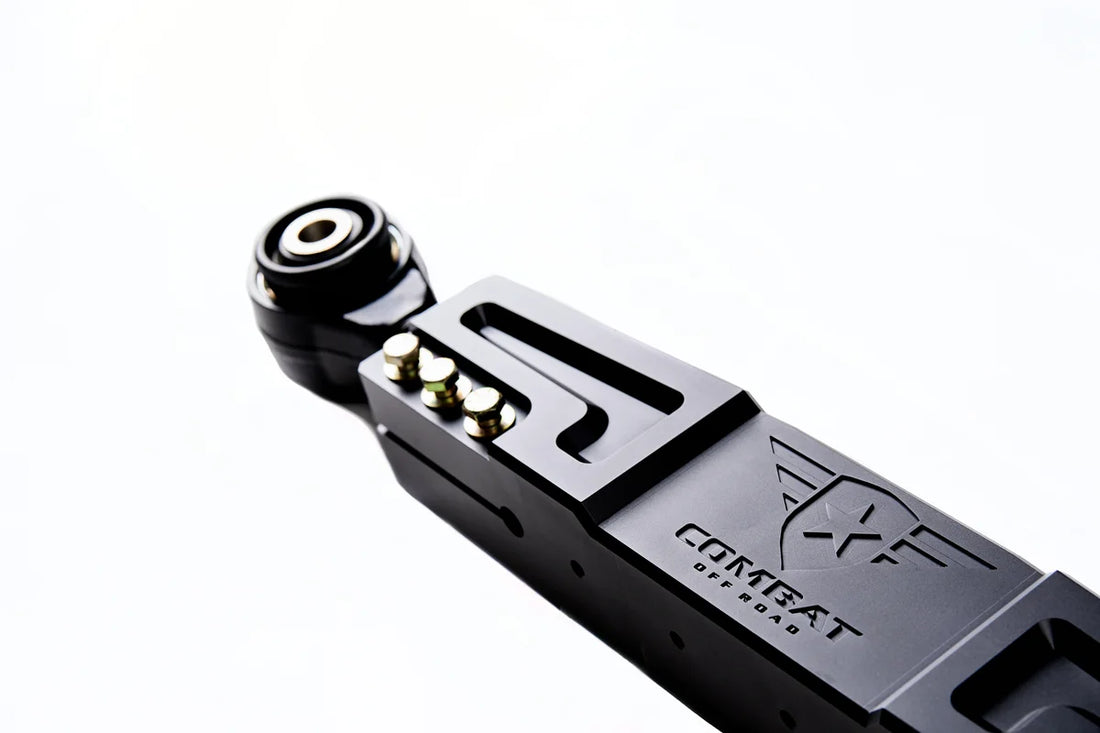 Combat Off Road Jeep JT Gladiator Aluminum Adjustable Lower Control Arm Black - Rear Pair 35-1029 - Side View